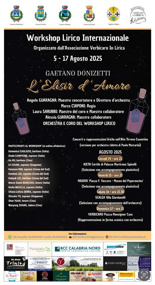 Locandina Verbicaro in Lirica 2025